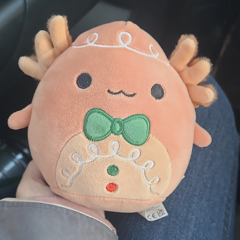 Den Gingerbread Axolotl Squishmallows Plush 5" Inch christmas - Picture 2 of 5